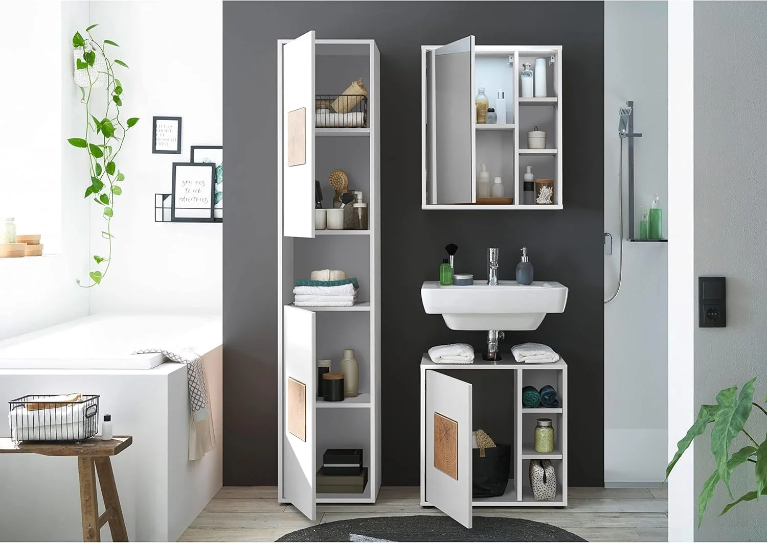 ست تختخواب شو و میز کنار تختی شیک FurniFlex Vega