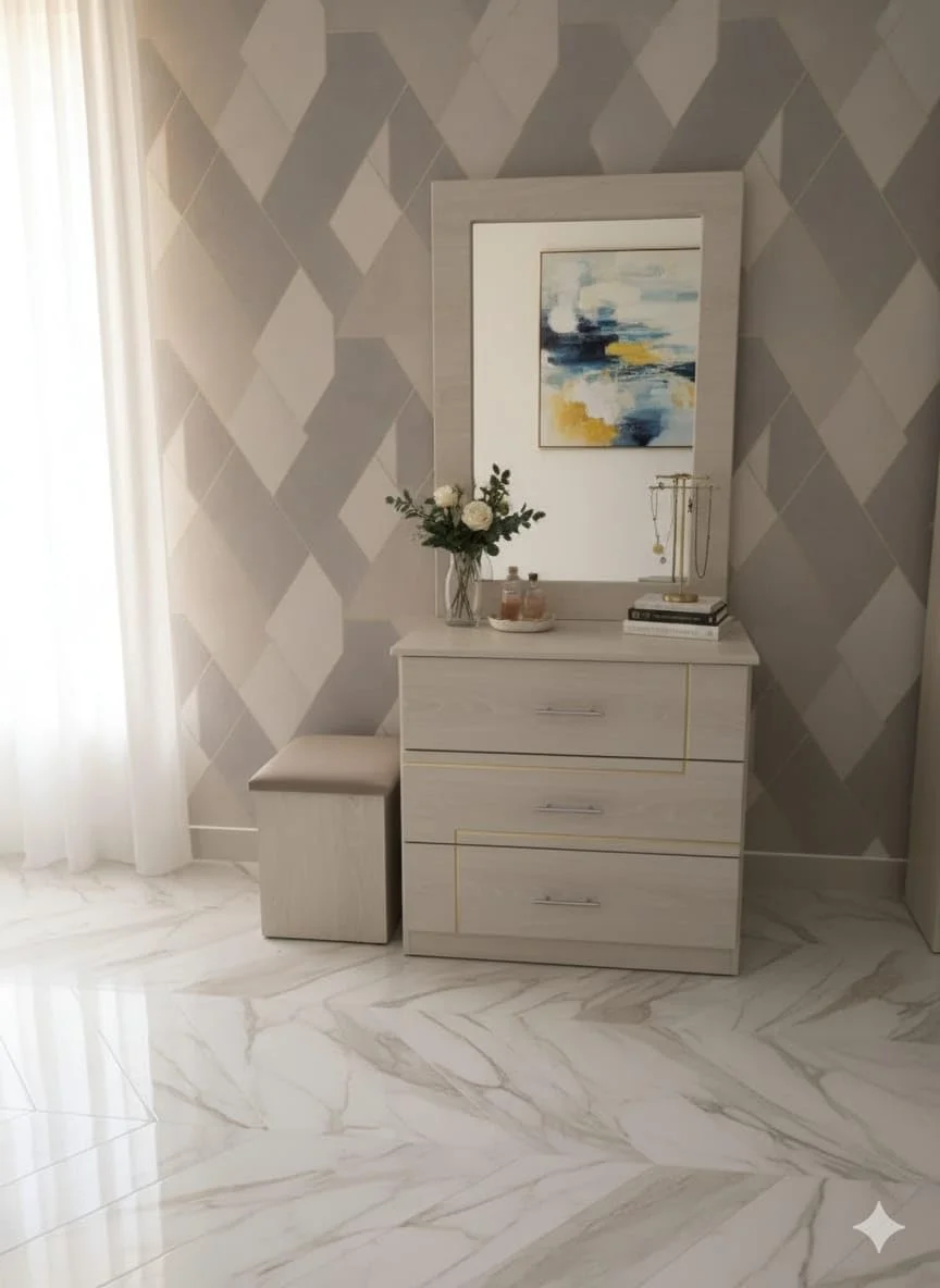 سرویس خواب 5 تکه دونفره سایز کینگ (180 * 200) شامل تخت خواب + میز آرایش (80 * 180 * 40) + 2 عدد پاتختی (50 * 50) + کمد 4 درب (200 * 200 * 50) ساخته شده از MDF مرغوب سرویس خواب 5 تکه دونفره سایز کینگ (180 * 200) شامل تخت خواب + میز آرایش (80 * 180 * 40) + 2 عدد پاتختی (50 * 50) + کمد 4 درب (200 * 200 * 50) ساخته شده از MDF مرغوب