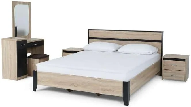 سرویس خواب 6 تکه پان هوم مدل Decasta سایز 160X200 سانتی متر رنگ Sonoma Wenge سرویس خواب 6 تکه پان هوم مدل Decasta سایز 160X200 سانتی متر رنگ Sonoma Wenge