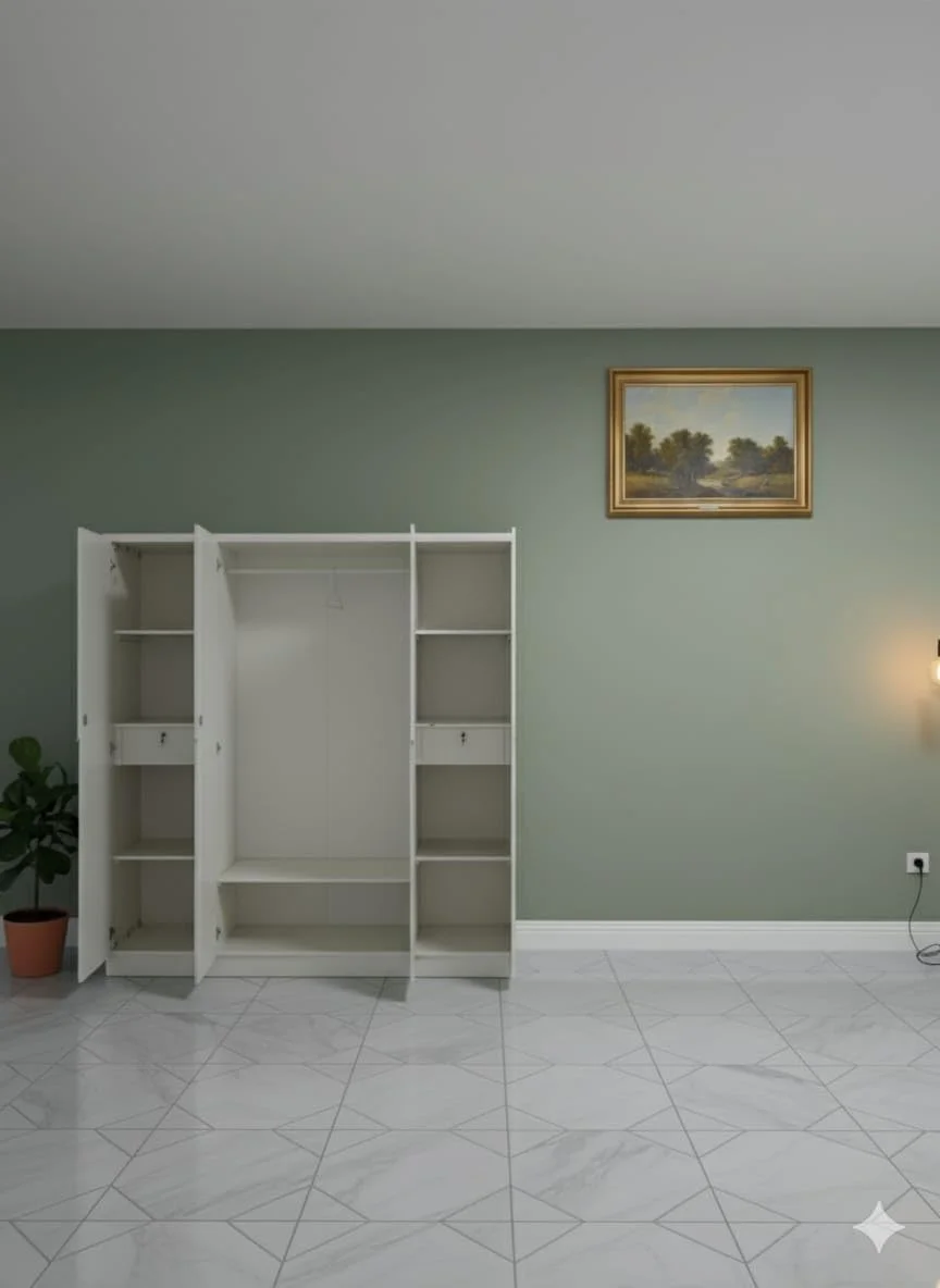 سرویس خواب 5 تکه دونفره سایز کینگ (180 * 200) شامل تخت خواب + میز آرایش (80 * 180 * 40) + 2 عدد پاتختی (50 * 50) + کمد 4 درب (200 * 200 * 50) ساخته شده از MDF مرغوب سرویس خواب 5 تکه دونفره سایز کینگ (180 * 200) شامل تخت خواب + میز آرایش (80 * 180 * 40) + 2 عدد پاتختی (50 * 50) + کمد 4 درب (200 * 200 * 50) ساخته شده از MDF مرغوب