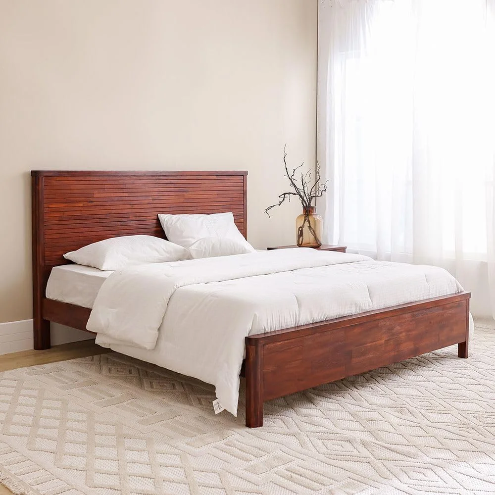 سرویس خواب چوبی کینگ دانوب هوم مدل Artisan با ابعاد 180X200 شامل تخت خواب، 2 پاتختی، میز آرایش و آینه | مبلمان تخت خواب دو نفره | تخت خواب راحت (تشک شامل نمی شود) - بلوطی مارون سرویس خواب چوبی کینگ دانوب هوم مدل Artisan با ابعاد 180X200 شامل تخت خواب، 2 پاتختی، میز آرایش و آینه | مبلمان تخت خواب دو نفره | تخت خواب راحت (تشک شامل نمی شود) - بلوطی مارون