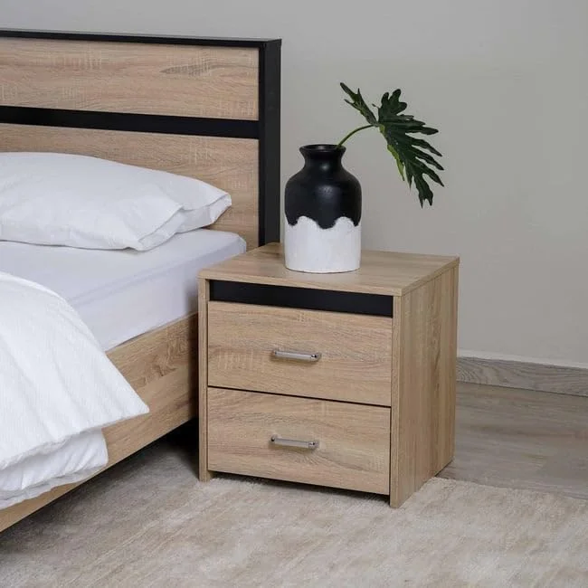 سرویس خواب 6 تکه پان هوم مدل Decasta سایز 160X200 سانتی متر رنگ Sonoma Wenge