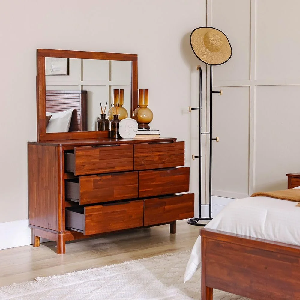 سرویس خواب چوبی کینگ دانوب هوم مدل Artisan با ابعاد 180X200 شامل تخت خواب، 2 پاتختی، میز آرایش و آینه | مبلمان تخت خواب دو نفره | تخت خواب راحت (تشک شامل نمی شود) - بلوطی مارون سرویس خواب چوبی کینگ دانوب هوم مدل Artisan با ابعاد 180X200 شامل تخت خواب، 2 پاتختی، میز آرایش و آینه | مبلمان تخت خواب دو نفره | تخت خواب راحت (تشک شامل نمی شود) - بلوطی مارون