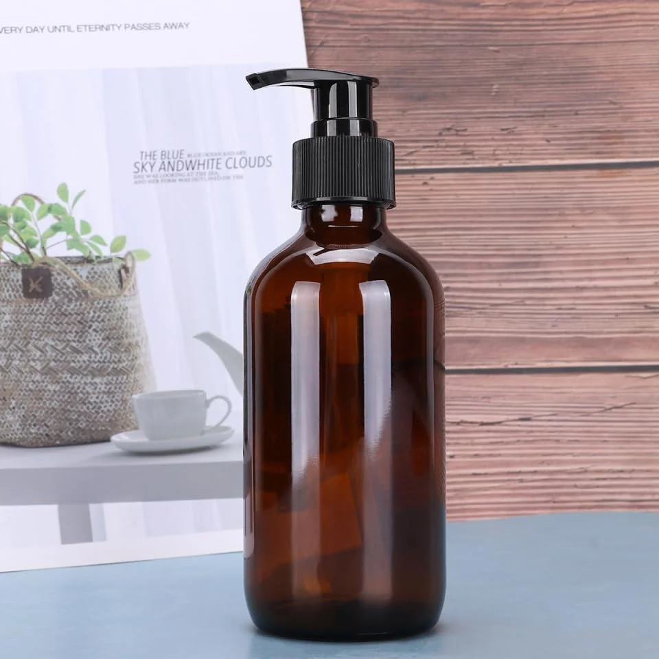 بطری های پمپ شیشه ای خالی Zerodeko، بطری های پخش کننده دوش 250 میلی لیتر، پخش کننده مایع لوسیون، بطری های لوازم آرایشی مسافرتی قابل شارژ و ضد نشت برای آشپزخانه منزل و حمام، قهوه ای بطری های پمپ شیشه ای خالی Zerodeko، بطری های پخش کننده دوش 250 میلی لیتر، پخش کننده مایع لوسیون، بطری های لوازم آرایشی مسافرتی قابل شارژ و ضد نشت برای آشپزخانه منزل و حمام، قهوه ای