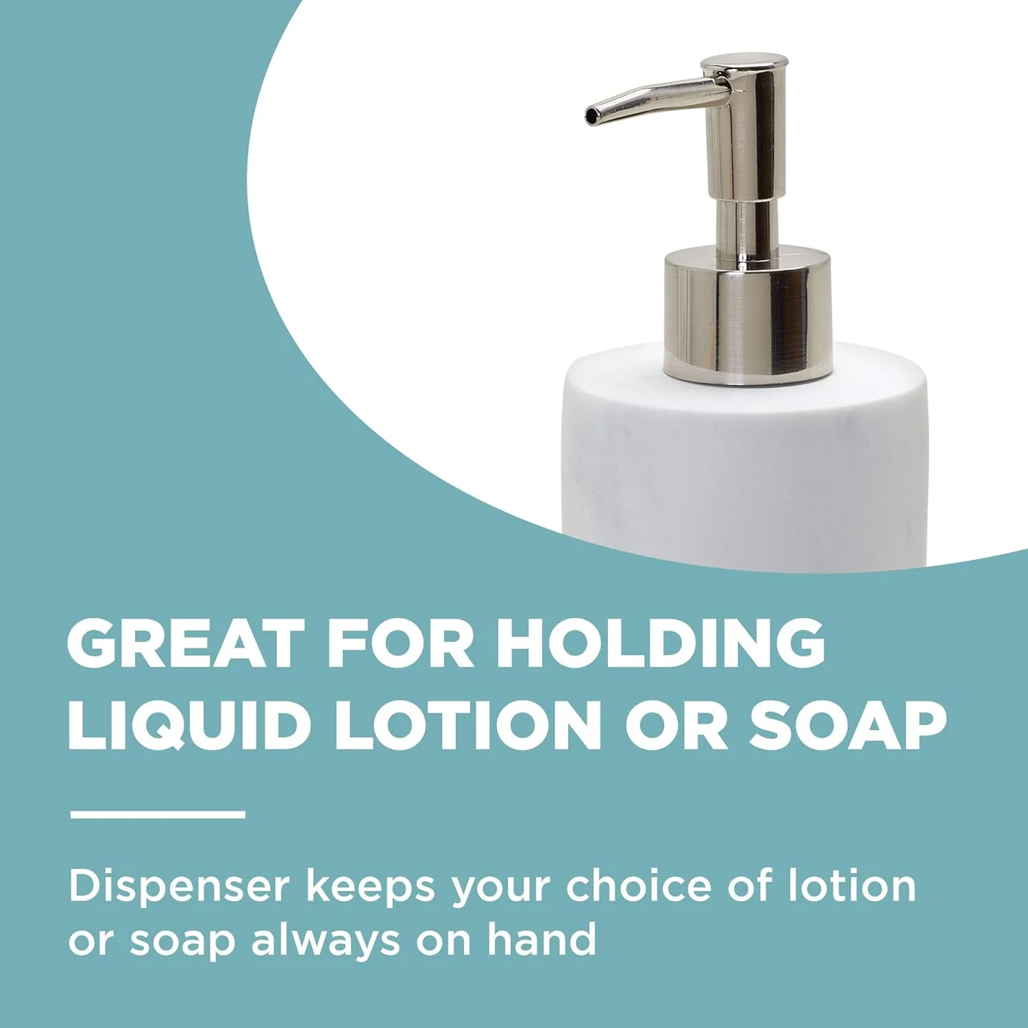 ظرف لوسیون یا صابون Zenna Home 050953062A، طرح سنگ مرمر خاکستری