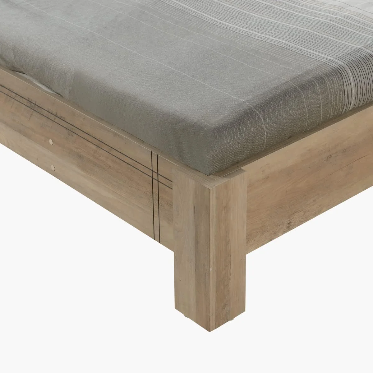 سرویس خواب 5 تکه کینگ هوم باکس مدل بلیر شامل تخت کینگ، 2 پاتختی، میز آرایش و آینه - 180x200 سانتی متر