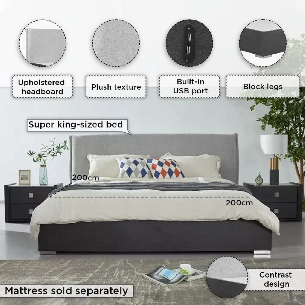 سرویس خواب 5 تکه سوپر کینگ کمبریج نئو اسمارت هوم باکس - 200x200 سانتی متر