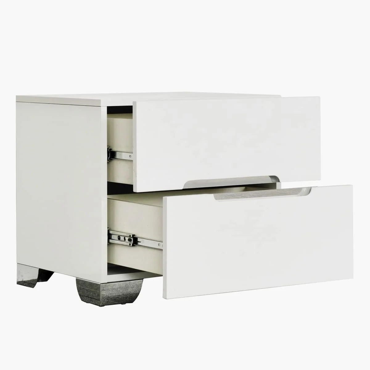 سرویس خواب 5 تکه کینگ هوم باکس مدل Santorini ابعاد 208.5 X 110 X 186.8 سانتی متر رنگ سفید