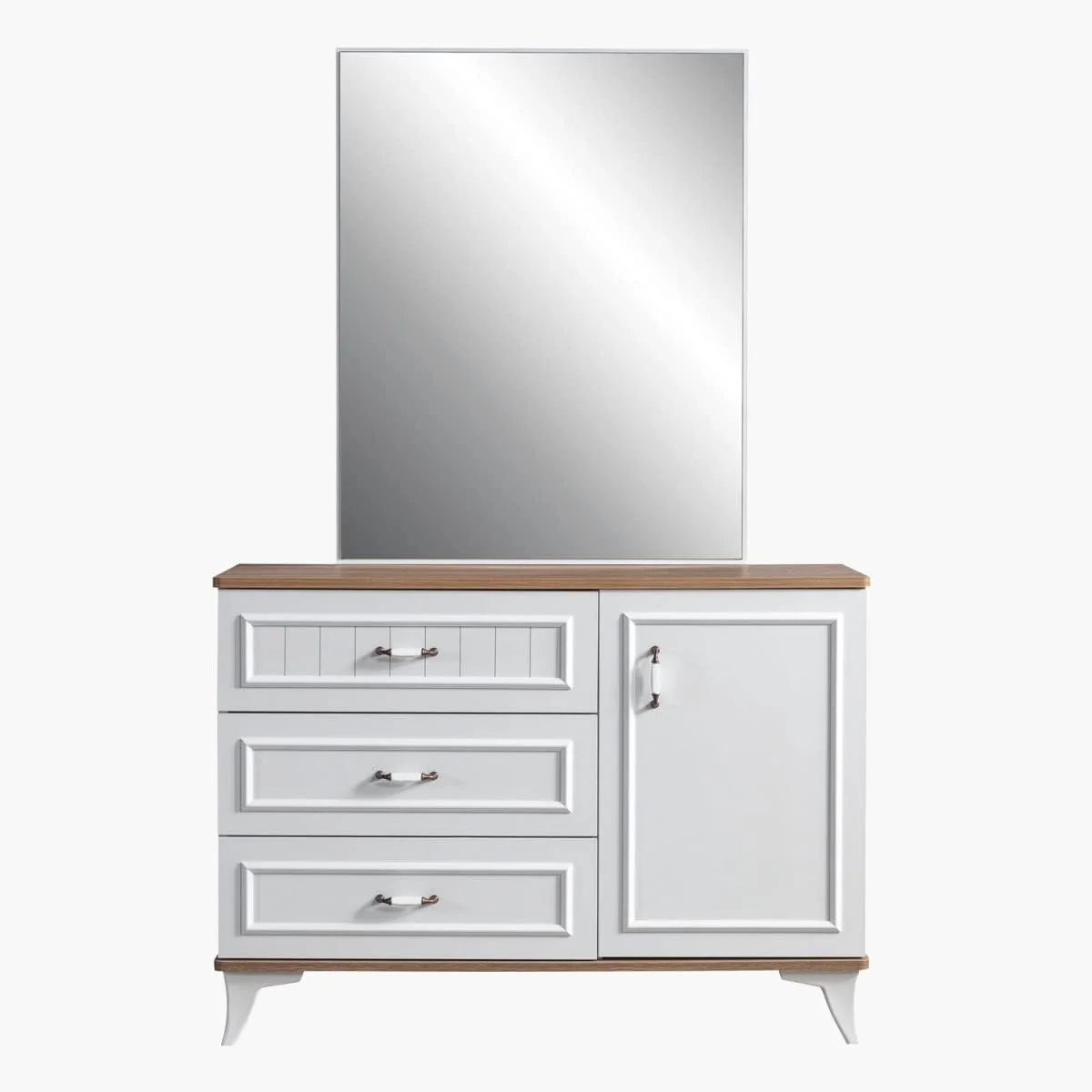 سرویس خواب 5 تکه کینگ ویکتوریا هوم باکس 208.2x120x197.6 سانتی متر سفید سرویس خواب 5 تکه کینگ ویکتوریا هوم باکس 208.2x120x197.6 سانتی متر سفید