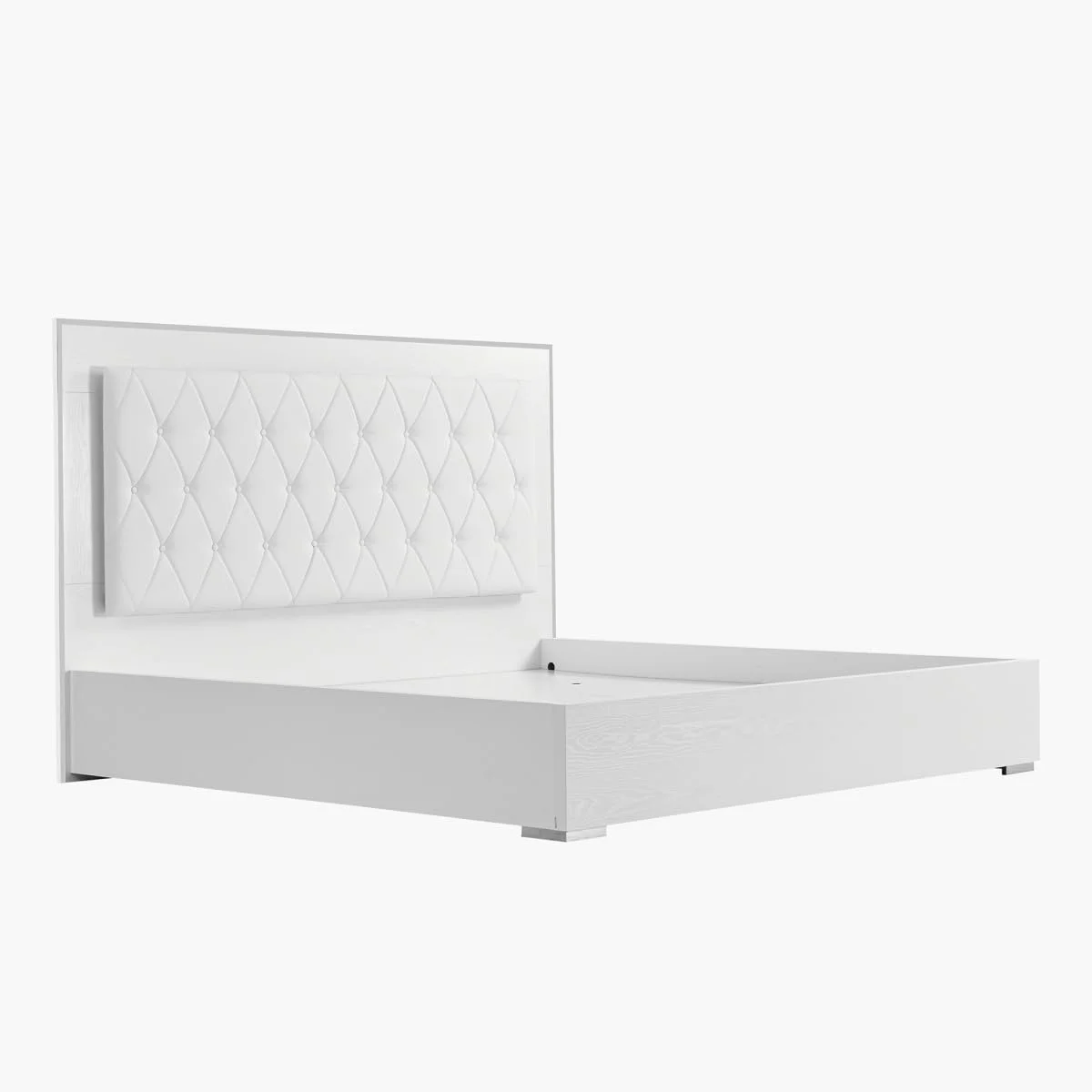 سرویس خواب سوپر کینگ 5 تکه Home Box مدل Solitaire ابعاد 209 X 140 X 218.5 سانتی متر - سفید