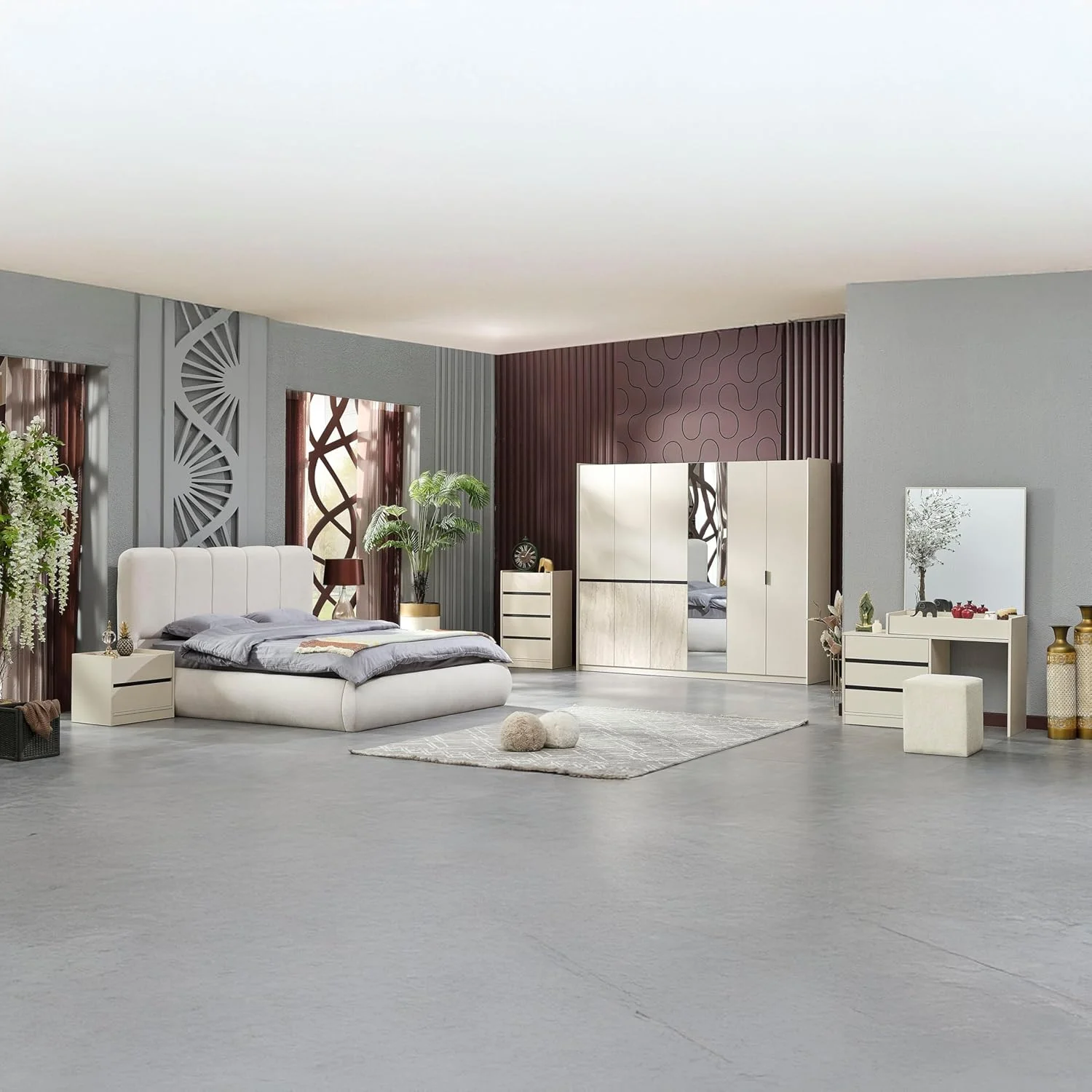 سرویس خواب 6 تکه کینگ هوم باکس ملبورن - 180x200 سانتی متر