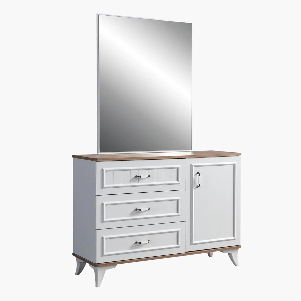 سرویس خواب 5 تکه کینگ ویکتوریا هوم باکس 208.2x120x197.6 سانتی متر سفید سرویس خواب 5 تکه کینگ ویکتوریا هوم باکس 208.2x120x197.6 سانتی متر سفید