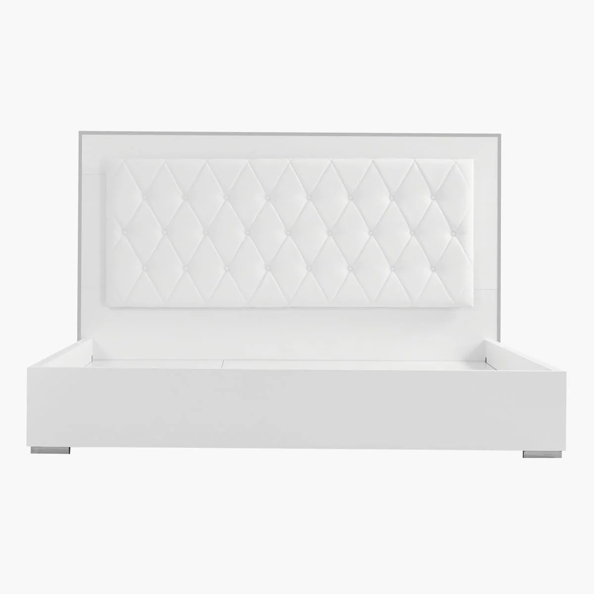 سرویس خواب سوپر کینگ 5 تکه Home Box مدل Solitaire ابعاد 209 X 140 X 218.5 سانتی متر - سفید