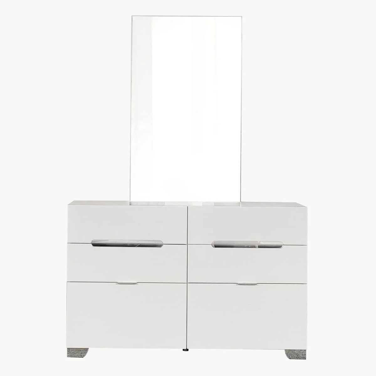 سرویس خواب 5 تکه کینگ هوم باکس مدل Santorini ابعاد 208.5 X 110 X 186.8 سانتی متر رنگ سفید