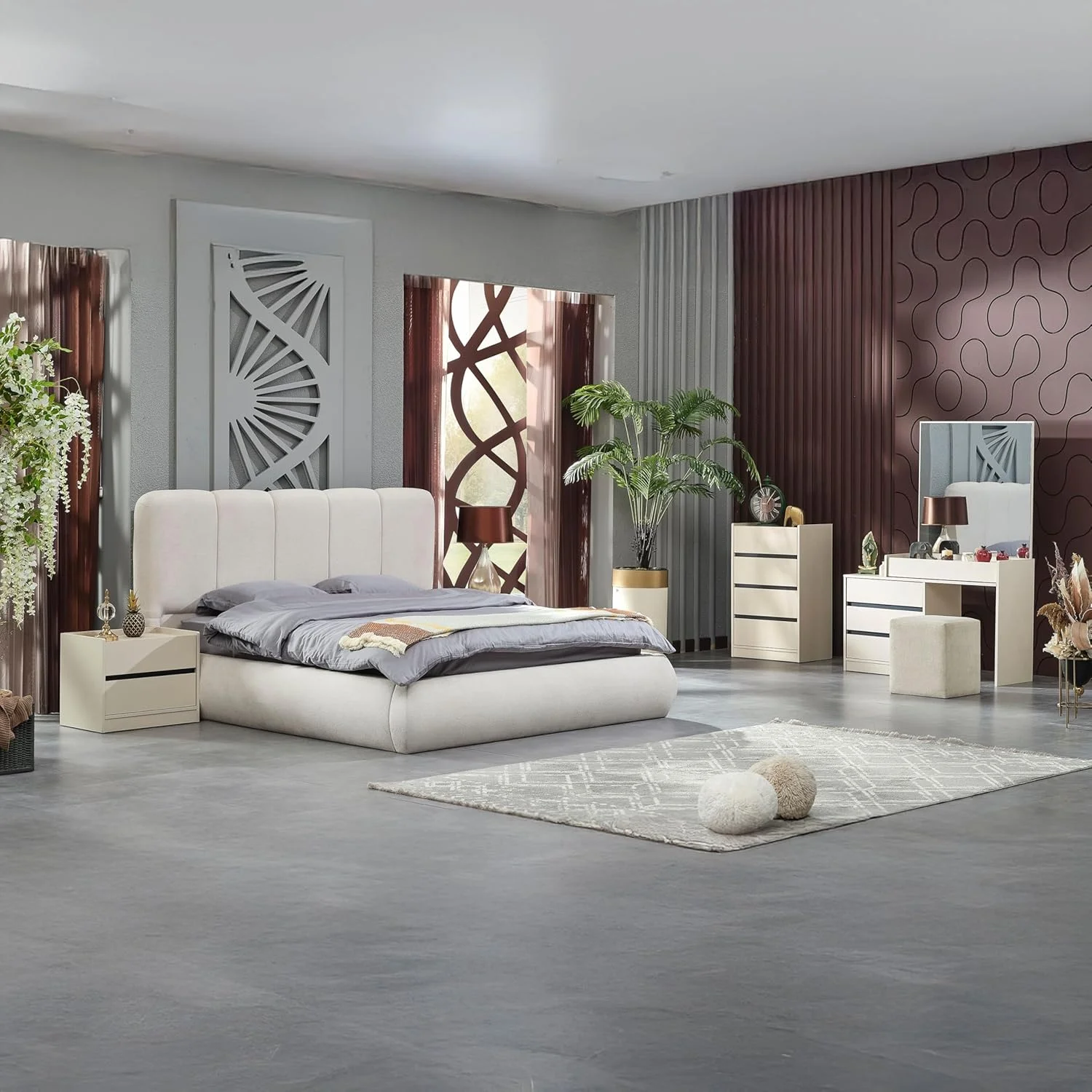 سرویس خواب 6 تکه کینگ هوم باکس ملبورن - 180x200 سانتی متر