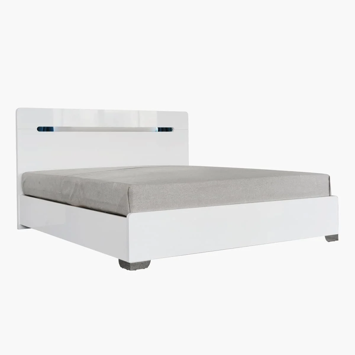 سرویس خواب 5 تکه کینگ هوم باکس مدل Santorini ابعاد 208.5 X 110 X 186.8 سانتی متر رنگ سفید