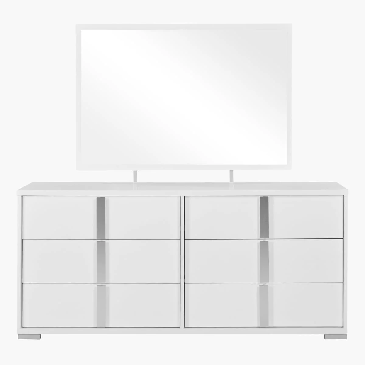 سرویس خواب سوپر کینگ 5 تکه Home Box مدل Solitaire ابعاد 209 X 140 X 218.5 سانتی متر - سفید