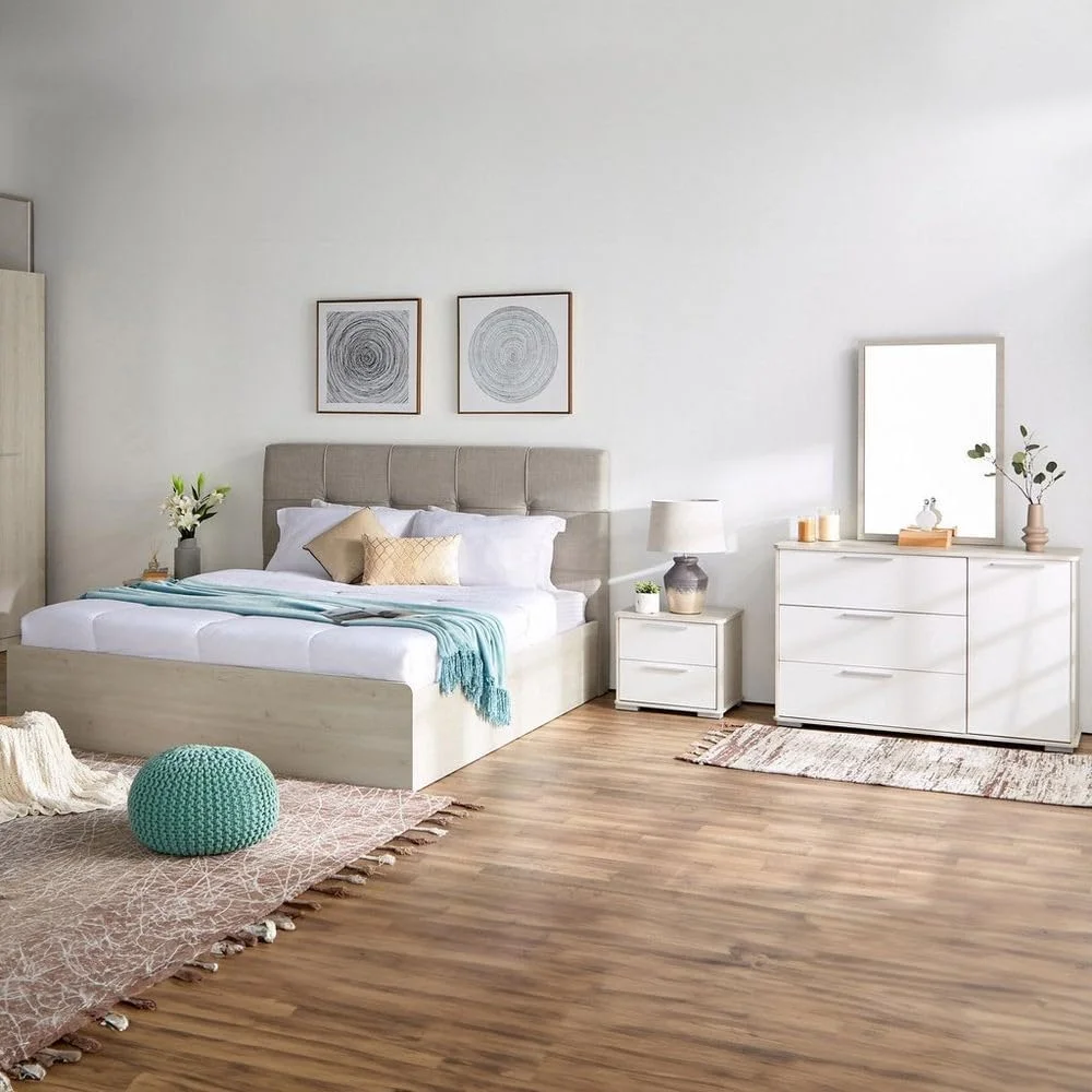 سرویس خواب 5 تکه کینگ HomeBox Fiesta - 180x200 سانتی متر - بژ سرویس خواب 5 تکه کینگ HomeBox Fiesta - 180x200 سانتی متر - بژ