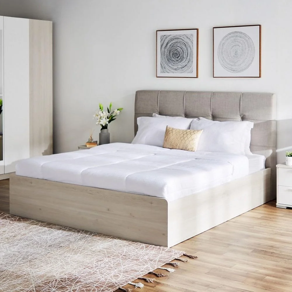 سرویس خواب 5 تکه کینگ HomeBox Fiesta - 180x200 سانتی متر - بژ سرویس خواب 5 تکه کینگ HomeBox Fiesta - 180x200 سانتی متر - بژ