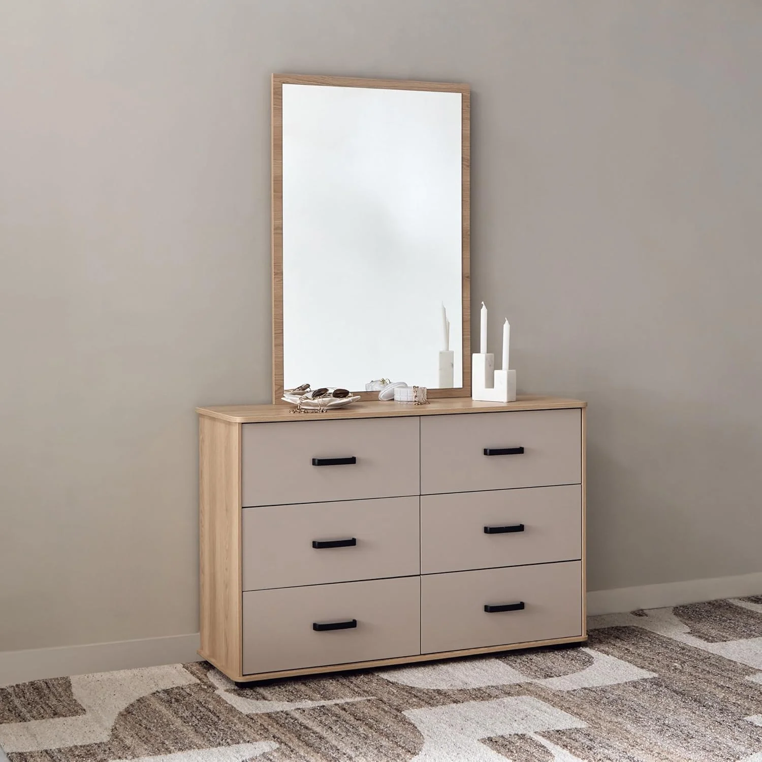 سرویس خواب 5 تکه کینگ هوم باکس مدل مادرید - 180x200 سانتی متر