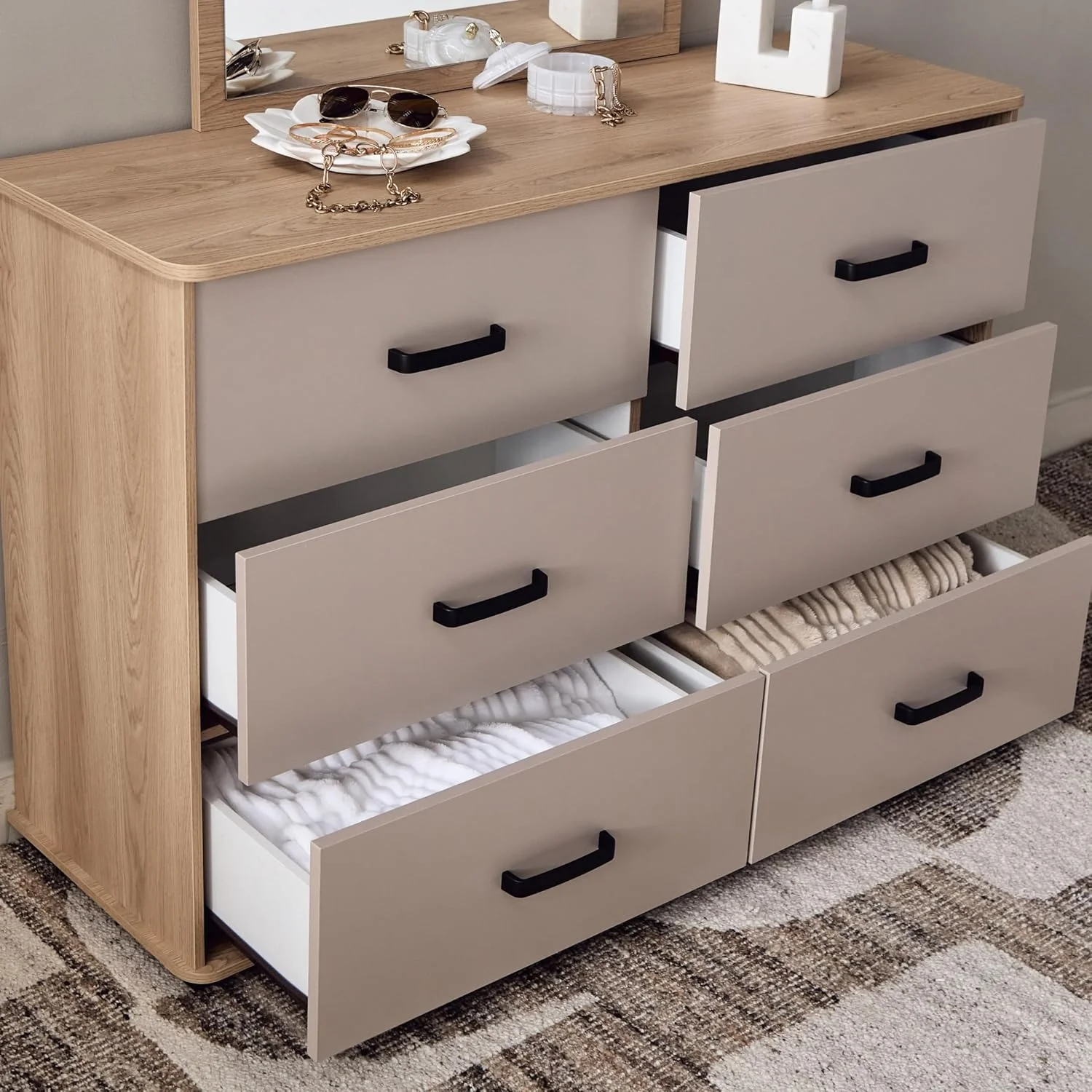 سرویس خواب 5 تکه کینگ هوم باکس مدل مادرید - 180x200 سانتی متر