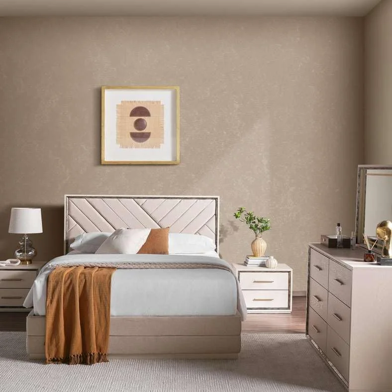 سرویس خواب 5 تکه کلارویل پن هوم 160X200 سانتی متر کرم