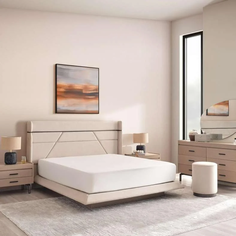 سرویس خواب 6 تکه پلمیر پان هوم 180X200 سانتی متر بژ