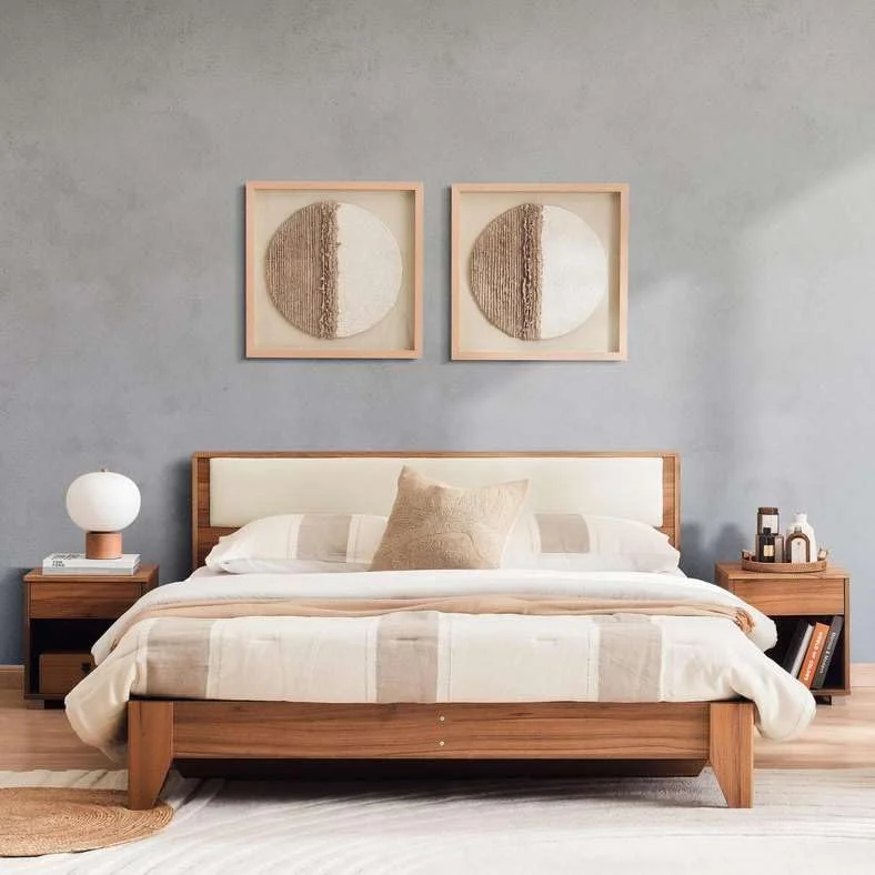 سرویس خواب 6 تکه پان هوم مدل زویال سایز 180X200 سانتی متر رنگ گردویی