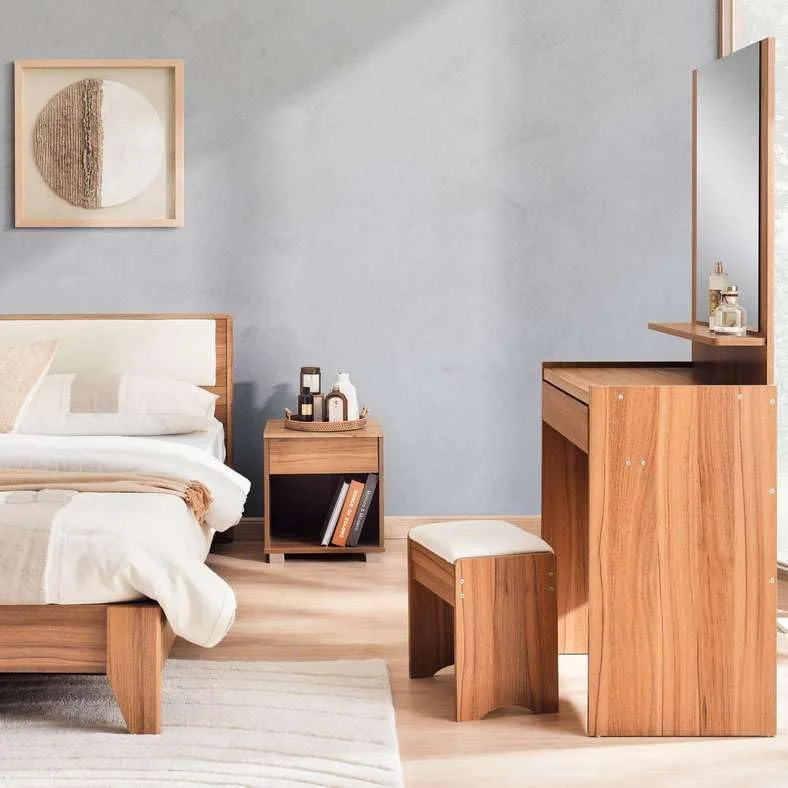 سرویس خواب 6 تکه پان هوم مدل زویال سایز 160X200 سانتی متر ام دی اف گردویی سرویس خواب 6 تکه پان هوم مدل زویال سایز 160X200 سانتی متر ام دی اف گردویی