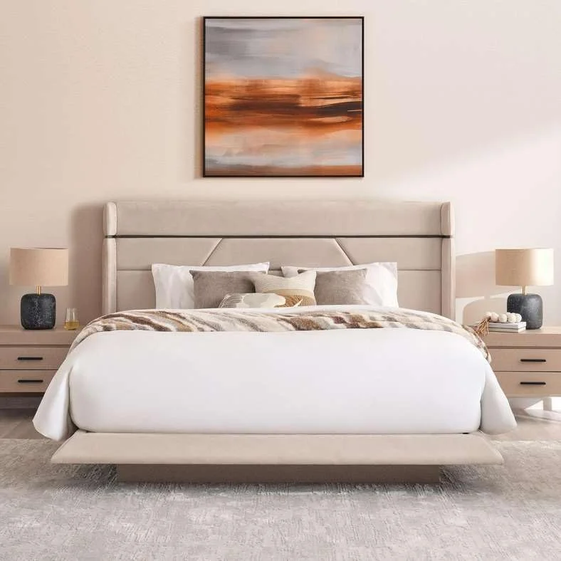 سرویس خواب 6 تکه پلمیر پان هوم 180X200 سانتی متر بژ