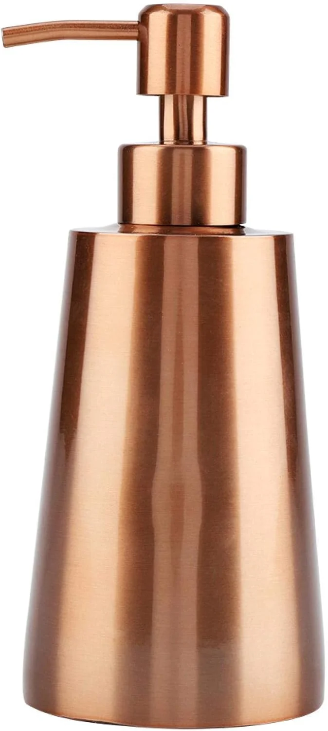 جامایع صابون Yuecoom، 350 میلی لیتر، استیل ضد زنگ 304، طلایی رز، شامپو مایع صابون، لوازم جانبی حمام هتل منزل