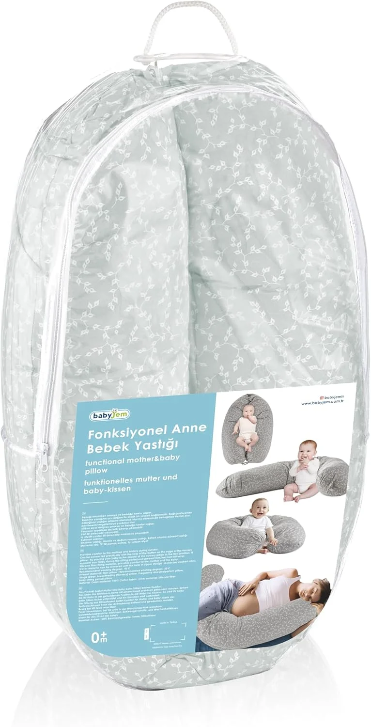 بالش چند منظوره مادر و نوزاد Babyjem، خاکستری، 0 ماه+ - بالش شیردهی، بارداری، بعد از زایمان، بالش نشستن 2 در 1 با الیاف سیلیکونی و روکش قابل شستشو. بالش چند منظوره مادر و نوزاد Babyjem، خاکستری، 0 ماه+ - بالش شیردهی، بارداری، بعد از زایمان، بالش نشستن 2 در 1 با الیاف سیلیکونی و روکش قابل شستشو.