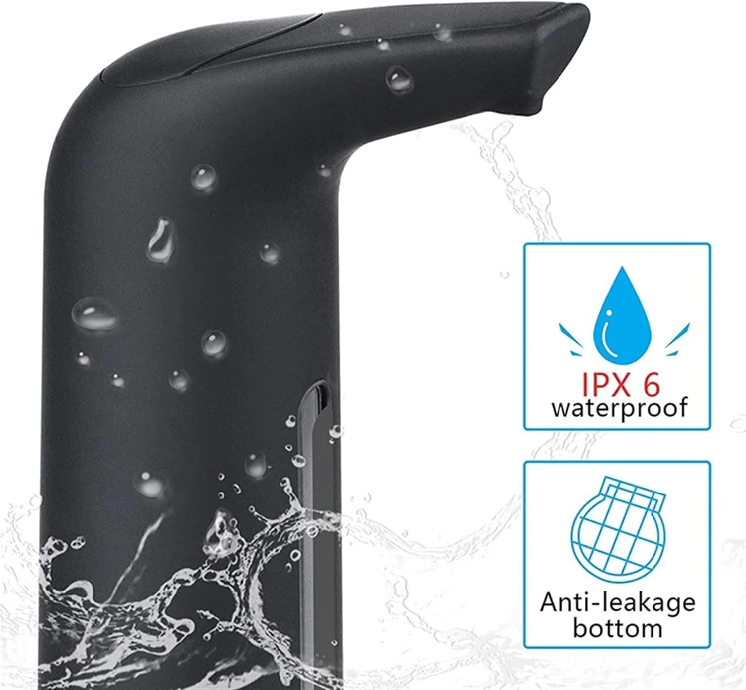 YYVVBBF جا مایع ظرفشویی برای سینک ظرفشویی، جا مایع دستشویی، جا مایع اتوماتیک بدون لمس با سنسور مایع برای حمام