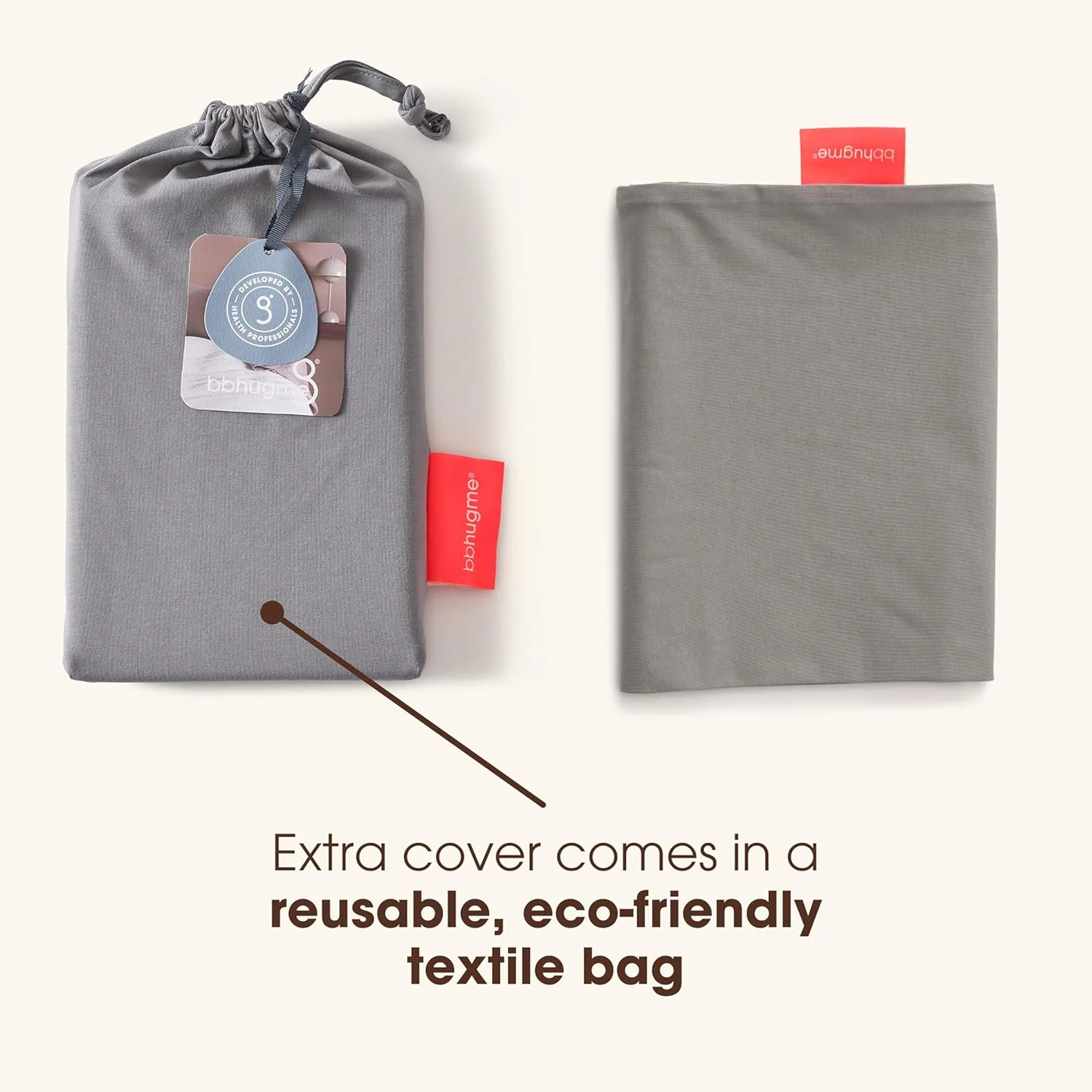 روکش بالش بارداری bbhugme طرح Stone (خاکستری) روکش بالش بارداری bbhugme طرح Stone (خاکستری)