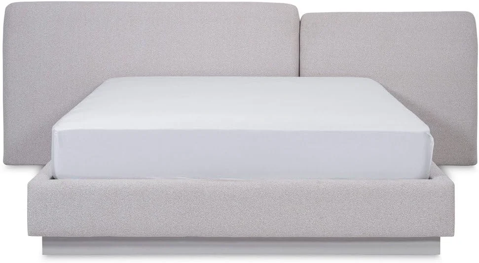 سرویس خواب 6 تکه پان هوم مدل پکن 180X200 سانتی متر - خاکستری روشن