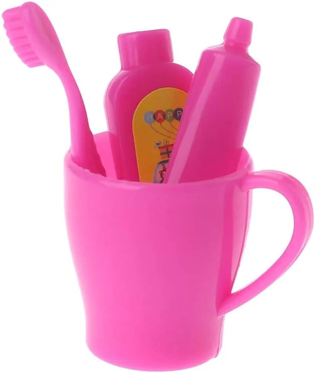 1 ست اسباب بازی حمام عروسکی شامل مسواک عروسکی، مینیاتوری، خمیر دندان، لیوان، لوازم تزئینی حمام، عروسک، هدیه برای کودکان دختر، خانه عروسکی، مینی کیت ابزار 1 ست اسباب بازی حمام عروسکی شامل مسواک عروسکی، مینیاتوری، خمیر دندان، لیوان، لوازم تزئینی حمام، عروسک، هدیه برای کودکان دختر، خانه عروسکی، مینی کیت ابزار