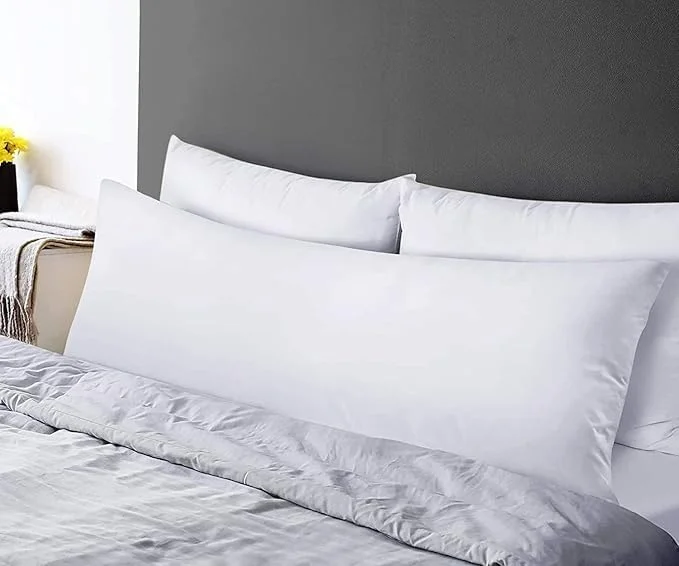 بالش بدنی فوق العاده نرم و بلند برای بالش بارداری بلند و صاف - بالش های نرم و راحت برای خوابیدن با پر کردن 100% الیاف، سایز 140x50 سانتی متر 56x20 اینچ رنگ سفید بالش بدنی فوق العاده نرم و بلند برای بالش بارداری بلند و صاف - بالش های نرم و راحت برای خوابیدن با پر کردن 100% الیاف، سایز 140x50 سانتی متر 56x20 اینچ رنگ سفید