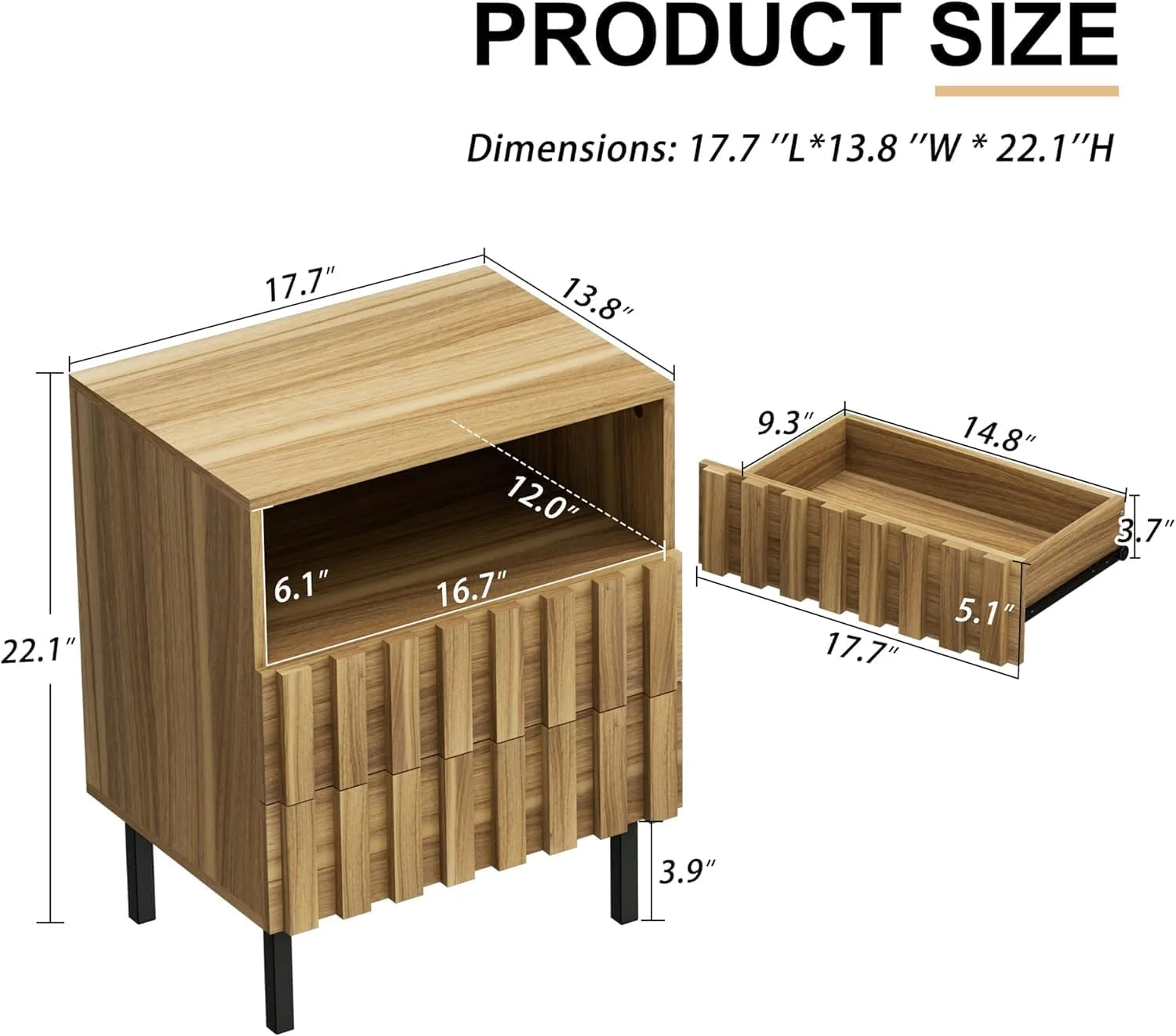 ست میز آرایش 6 کشو UEV و 2 عدد پاتختی برای اتاق خواب، ست به سبک مدرن اواسط قرن، ست 2 عدد پاتختی دو کشو و میز آرایش 6 کشو، 3 تکه (چوب طبیعی) ست میز آرایش 6 کشو UEV و 2 عدد پاتختی برای اتاق خواب، ست به سبک مدرن اواسط قرن، ست 2 عدد پاتختی دو کشو و میز آرایش 6 کشو، 3 تکه (چوب طبیعی)