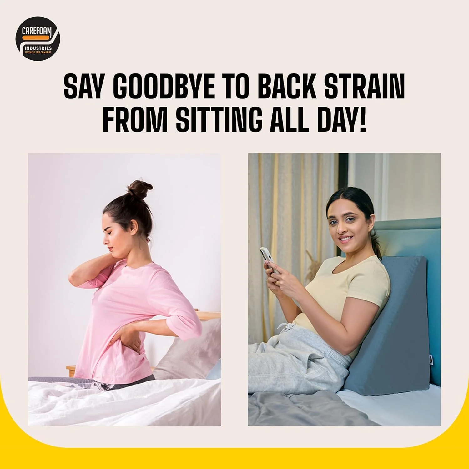 بالش گوه ای فوم مراقبت | 2 سال گارانتی | بالش گوه ای مموری فوم برای پشتیبانی از کمر، رفلاکس اسید، خروپف، GERD، بالا بردن پا، بارداری | خاکستری، 18 طول x 17.5 عرض x 10 ارتفاع اینچ بالش گوه ای فوم مراقبت | 2 سال گارانتی | بالش گوه ای مموری فوم برای پشتیبانی از کمر، رفلاکس اسید، خروپف، GERD، بالا بردن پا، بارداری | خاکستری، 18 طول x 17.5 عرض x 10 ارتفاع اینچ