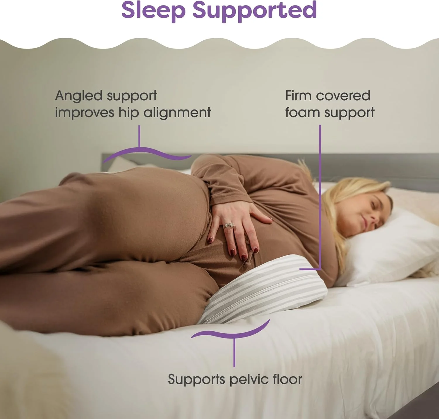 بالش بارداری گوهای Boppy با روکش، راه راه خاکستری، بالش بارداری برای حمایت از شکم، بالش بارداری سفت و محکم از مجموعه بالش های بارداری Boppy برای خواب، یک وسیله ضروری برای بارداری بالش بارداری گوهای Boppy با روکش، راه راه خاکستری، بالش بارداری برای حمایت از شکم، بالش بارداری سفت و محکم از مجموعه بالش های بارداری Boppy برای خواب، یک وسیله ضروری برای بارداری