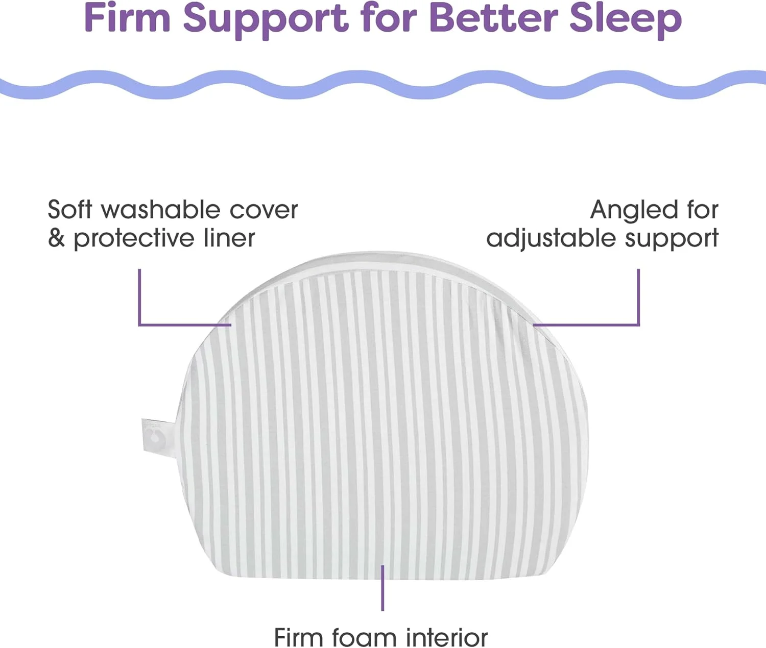 بالش بارداری گوهای Boppy با روکش، راه راه خاکستری، بالش بارداری برای حمایت از شکم، بالش بارداری سفت و محکم از مجموعه بالش های بارداری Boppy برای خواب، یک وسیله ضروری برای بارداری بالش بارداری گوهای Boppy با روکش، راه راه خاکستری، بالش بارداری برای حمایت از شکم، بالش بارداری سفت و محکم از مجموعه بالش های بارداری Boppy برای خواب، یک وسیله ضروری برای بارداری