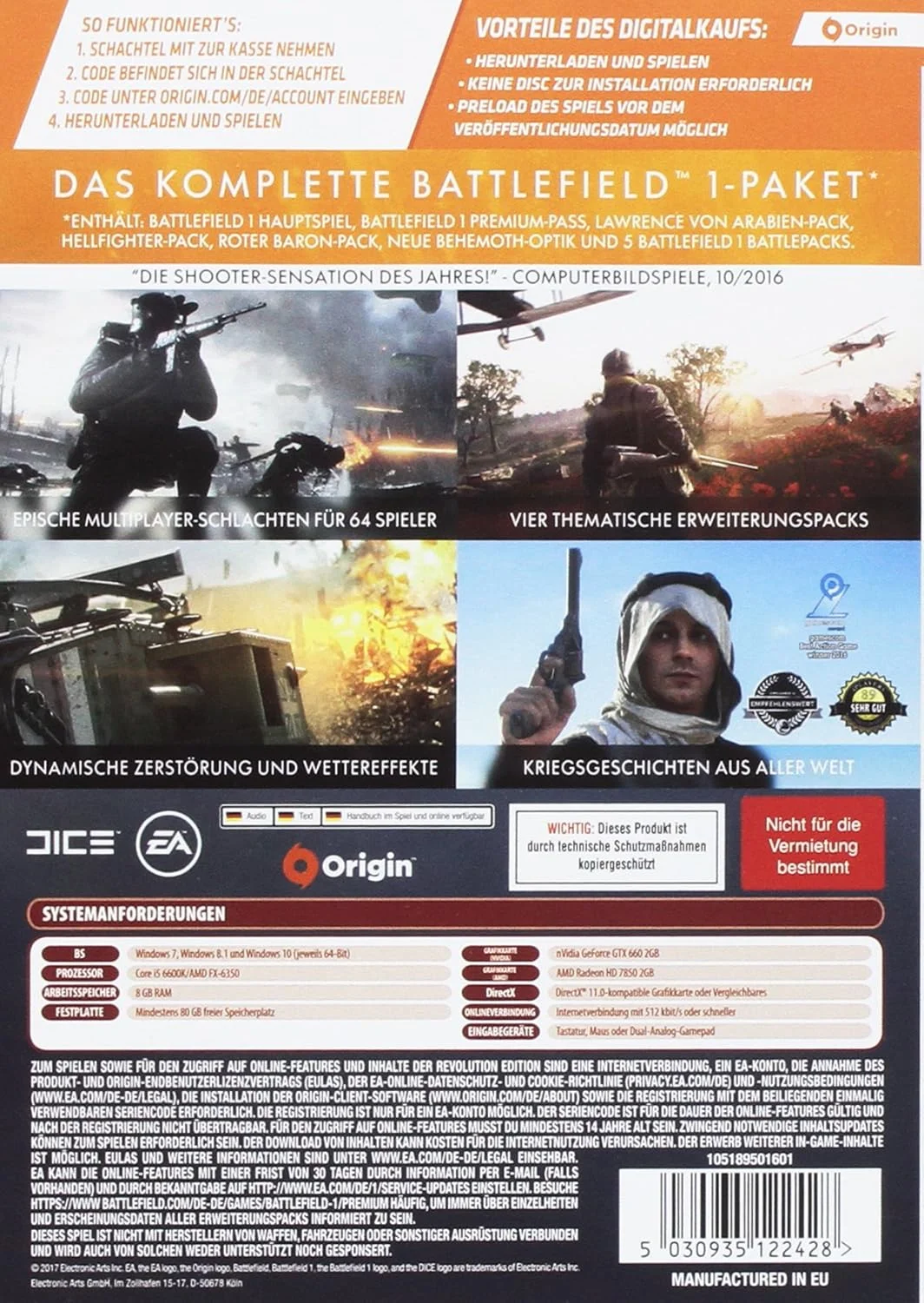 Battlefield 1 - Revolution Edition - [PC] - [کد داخل جعبه - بدون CD]