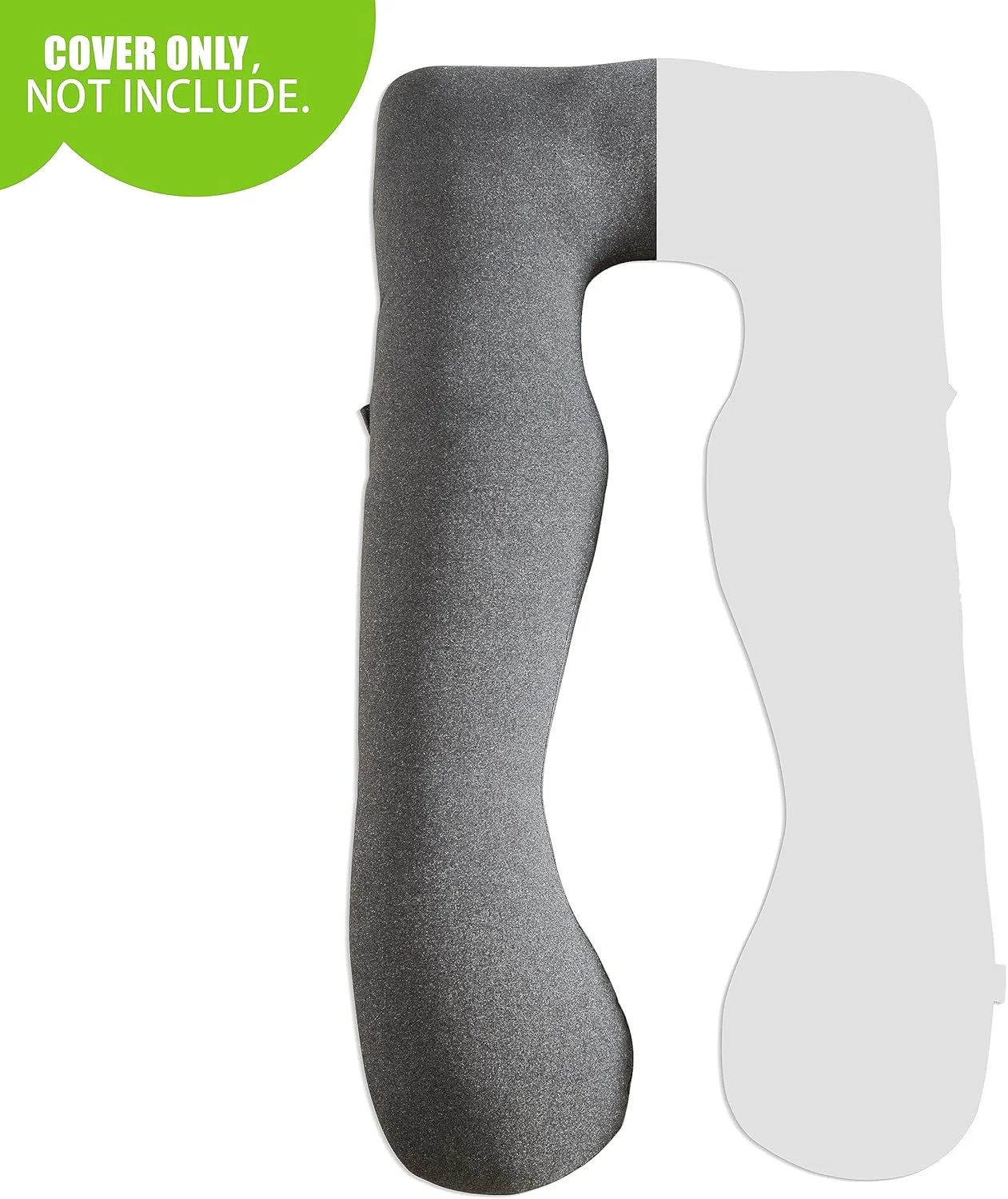 روکش بالش بارداری COSMOPLUS U شکل، روکش بالش تمام بدن برای دوران بارداری، پارچه جرسی کشسان خنک و تنفسی، ارائه دهنده خواب و پشتیبانی بارداری، خاکستری هدر روکش بالش بارداری COSMOPLUS U شکل، روکش بالش تمام بدن برای دوران بارداری، پارچه جرسی کشسان خنک و تنفسی، ارائه دهنده خواب و پشتیبانی بارداری، خاکستری هدر