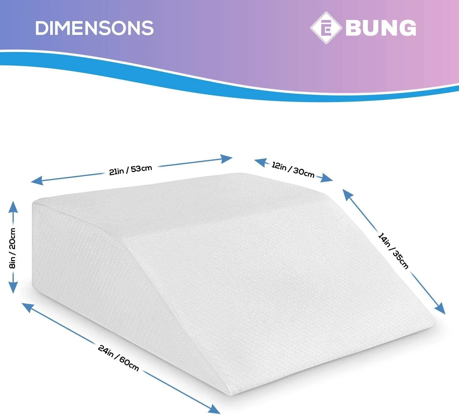 بالش بالابر پا - با رویه مموری فوم، استراحتگاه پا با چگالی بالا، فوم گوه ای بالابرنده - تسکین درد پا، درد لگن و زانو، بهبود گردش خون، کاهش تورم - روکش قابل تنفس و قابل شستشو بالش بالابر پا - با رویه مموری فوم، استراحتگاه پا با چگالی بالا، فوم گوه ای بالابرنده - تسکین درد پا، درد لگن و زانو، بهبود گردش خون، کاهش تورم - روکش قابل تنفس و قابل شستشو