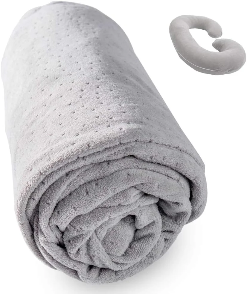 یک عدد روکش بالش بارداری C شکل، روکش مخملی قابل تنفس با زیپ برای بالش بارداری، فقط روکش (خاکستری) یک عدد روکش بالش بارداری C شکل، روکش مخملی قابل تنفس با زیپ برای بالش بارداری، فقط روکش (خاکستری)