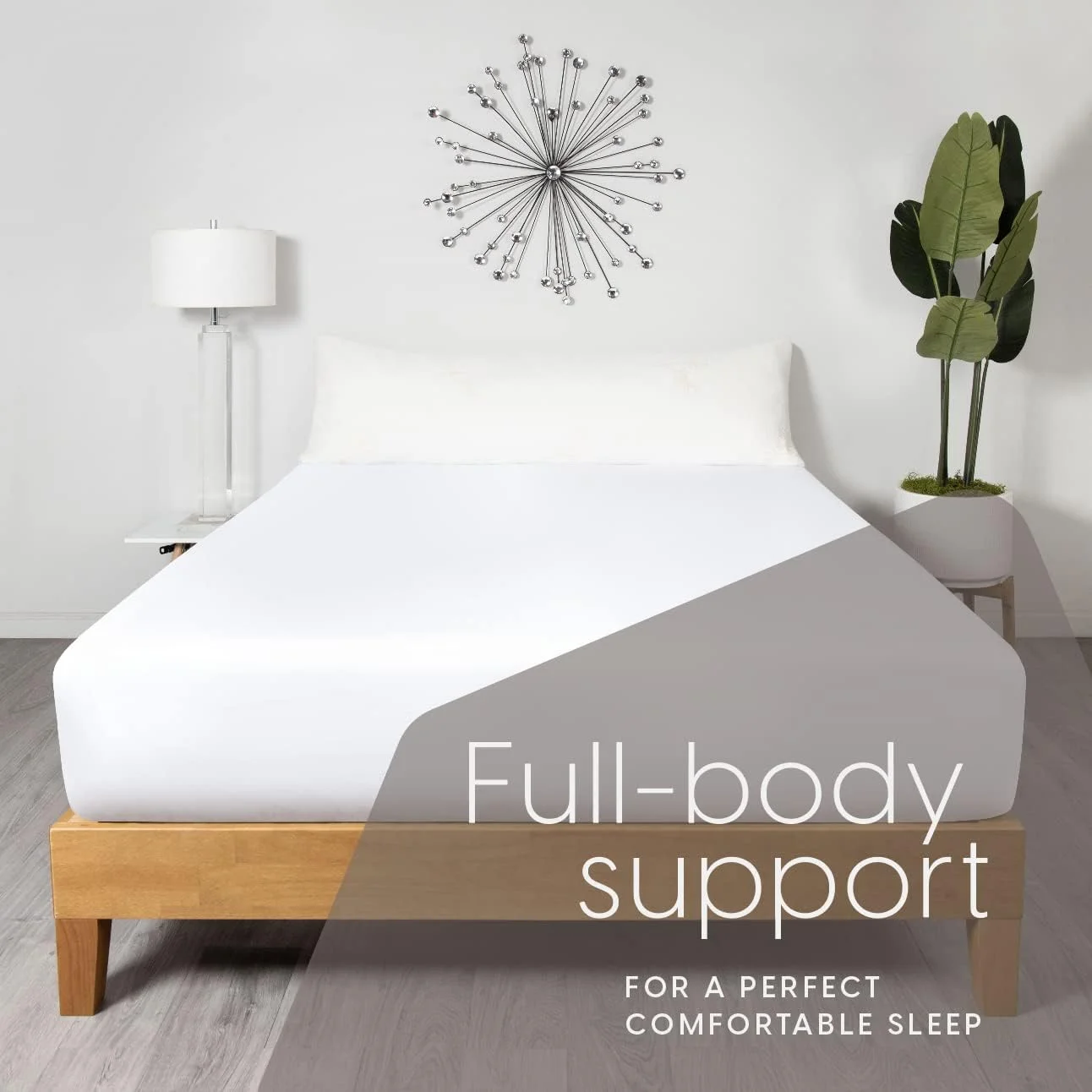 بالش بارداری تمام بدن Milliard، بالش بارداری بلند برای خوابیدن به پهلو - پر شده با فوم خرد شده با روکش بامبو نرم و قابل جابجایی