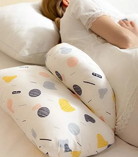 بالش بارداری ارکیده M مدل J شکل، بالش تمام بدن برای خوابیدن به پهلو، بالش حمایتی بدن، بالش شیردهی، بالش برای پشت، باسن، پاها، شکم برای زنان باردار