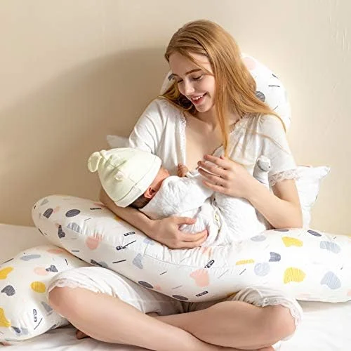 بالش بارداری ارکیده M مدل J شکل، بالش تمام بدن برای خوابیدن به پهلو، بالش حمایتی بدن، بالش شیردهی، بالش برای پشت، باسن، پاها، شکم برای زنان باردار