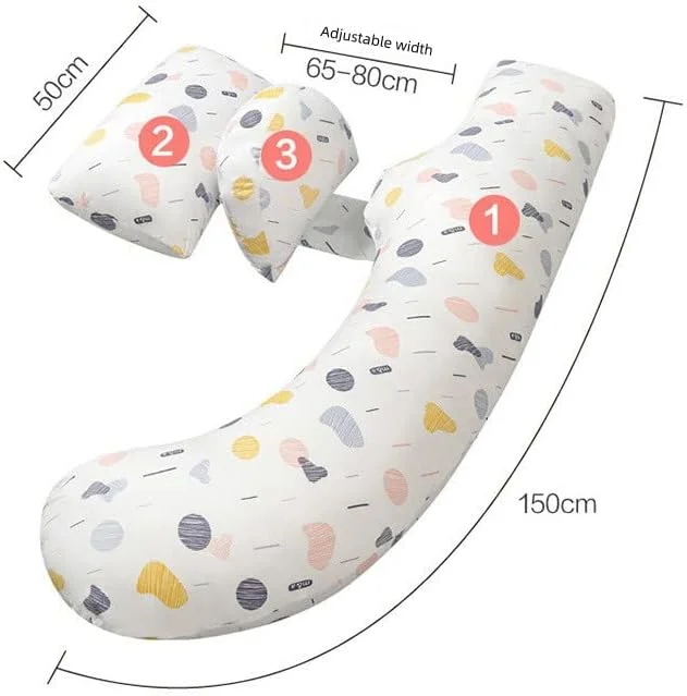 بالش بارداری ارکیده M مدل J شکل، بالش تمام بدن برای خوابیدن به پهلو، بالش حمایتی بدن، بالش شیردهی، بالش برای پشت، باسن، پاها، شکم برای زنان باردار