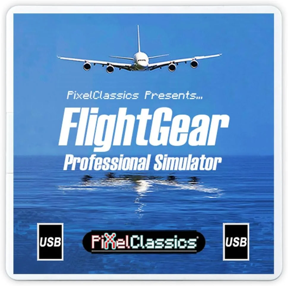 شبیه ساز پرواز FlightGear 2025 X روی USB | شبیه ساز حرفه ای هواپیما و هلیکوپتر شامل 600 هواپیما، 20000 فرودگاه واقعی سازگار با مایکروسافت ویندوز 11 10 PC شبیه ساز پرواز FlightGear 2025 X روی USB | شبیه ساز حرفه ای هواپیما و هلیکوپتر شامل 600 هواپیما، 20000 فرودگاه واقعی سازگار با مایکروسافت ویندوز 11 10 PC